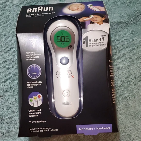 Braun No touch & forehead Thermometer - Picture 1 of 6